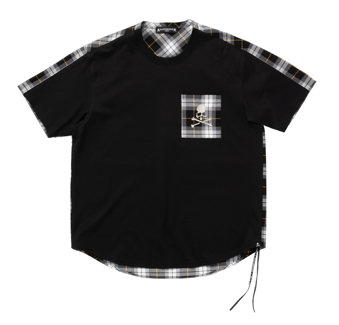 Mastermindworld-2-Color-Plaid-Tee-BlackXBlackXPlaid-1