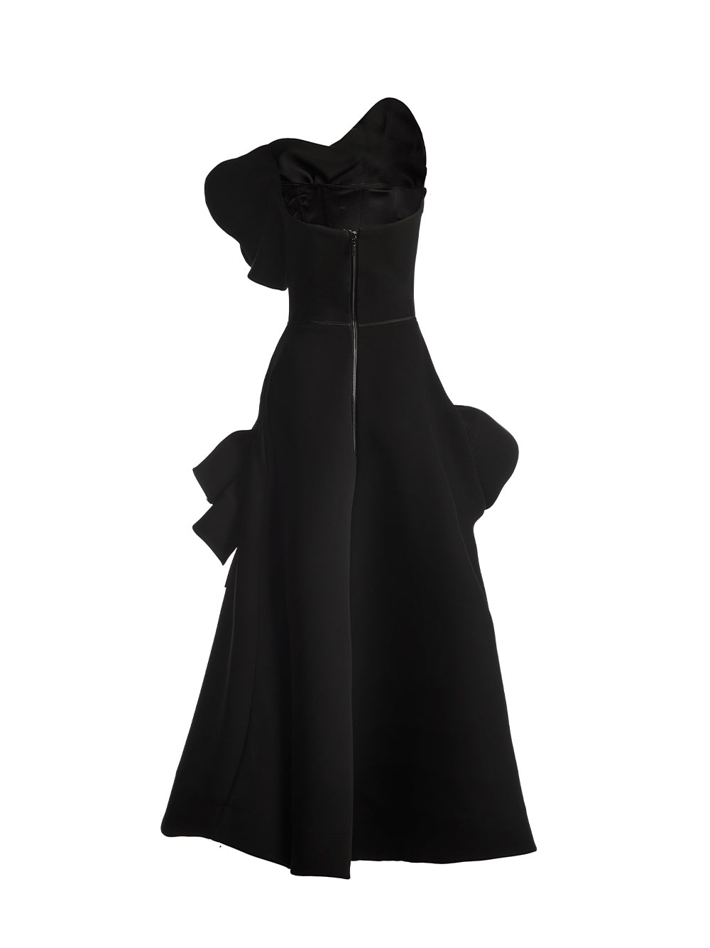 Atonement Ruffle Dress (Black)