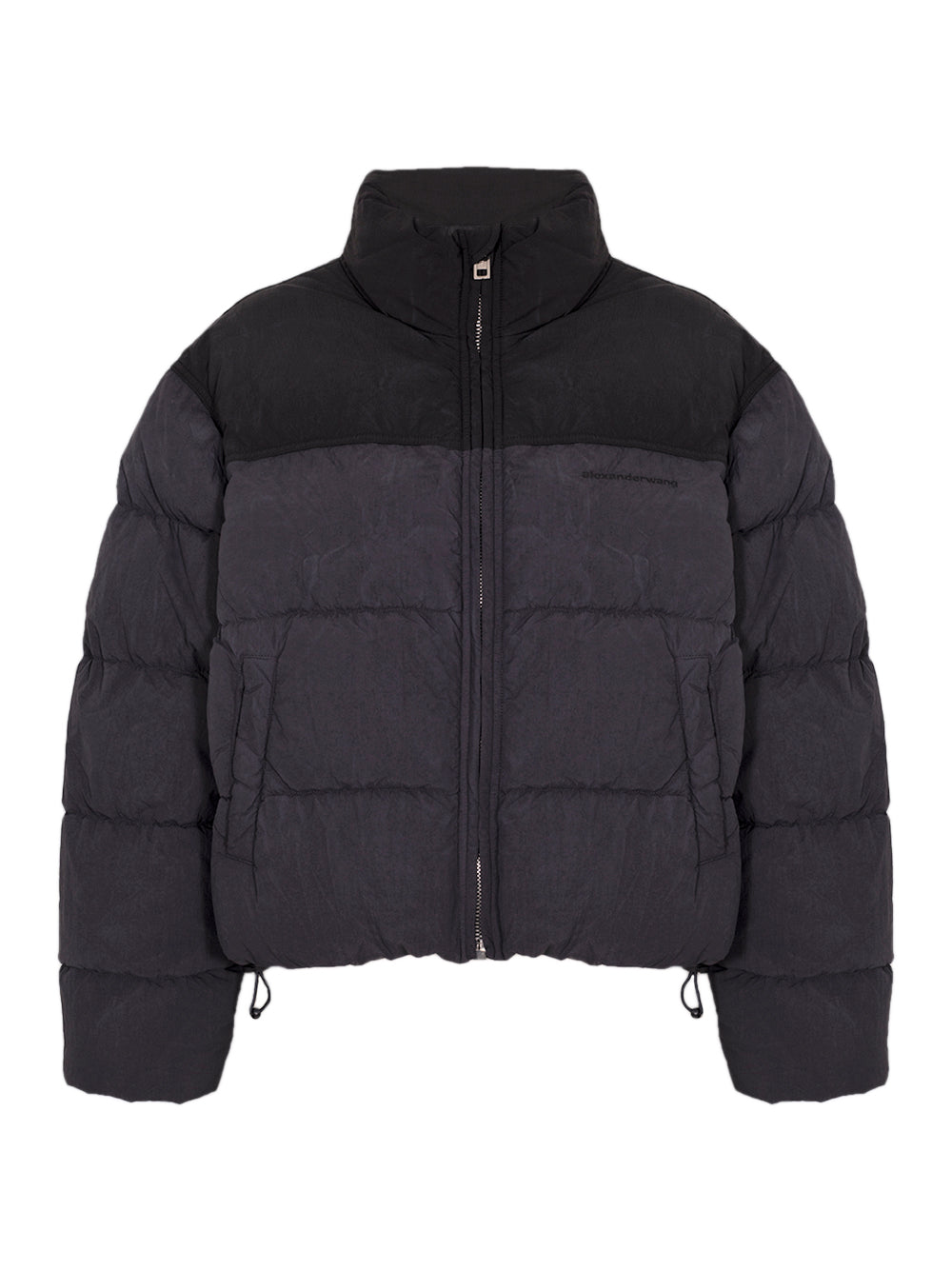 Matte Nylon Puffer Jacket (Washed Graphite)