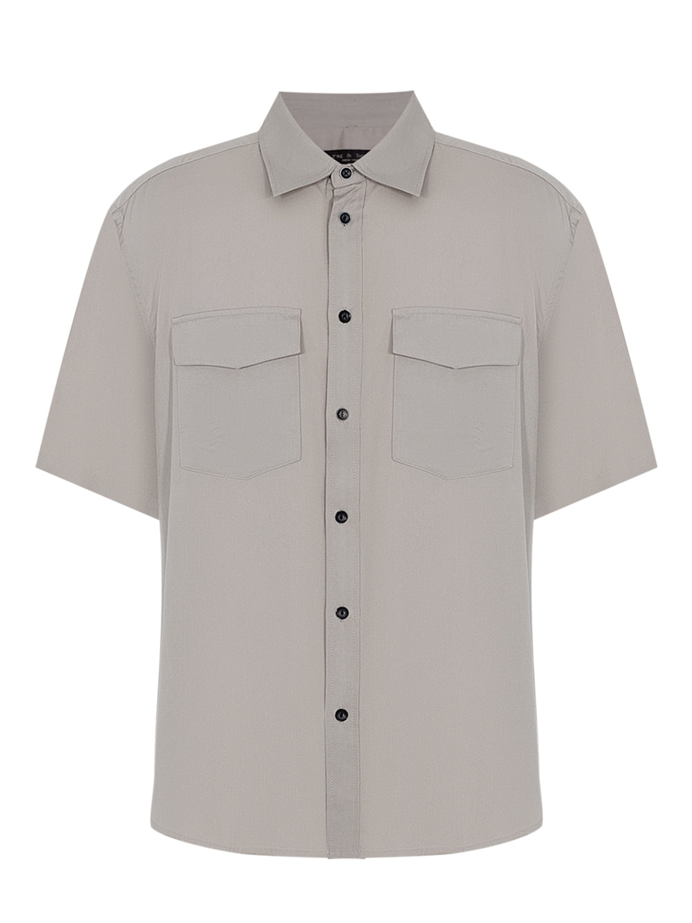 Matthew 2 Pocket Short Sleeve Shirt (Elephant Grey)