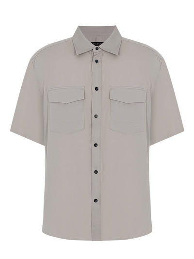 Matthew 2 Pocket Short Sleeve Shirt (Elephant Grey)