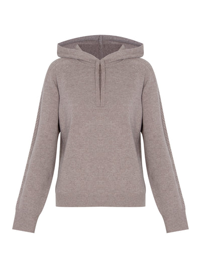 Maud Cashmere Hoodie (Oatmeal)