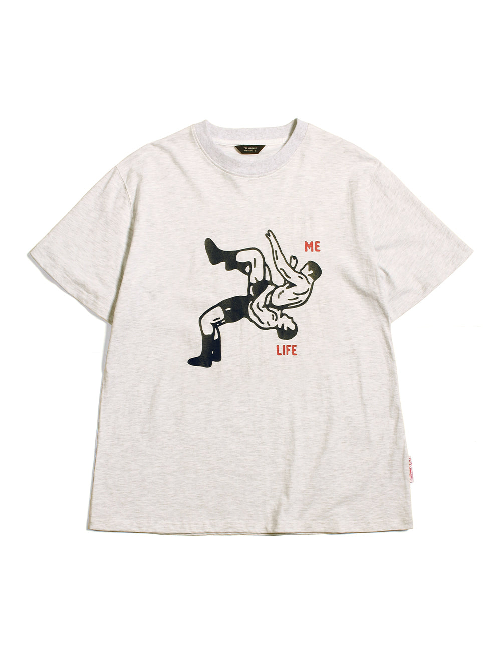 Me &amp; Life (Relaxed Fit-Tee) (Grey Melange)