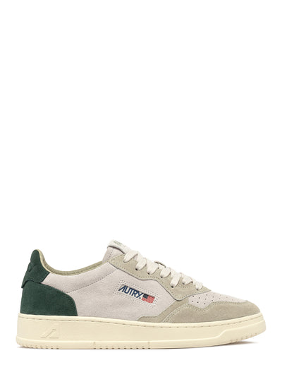 Medalist Low Tricolor Sneakers (Bottle Green/Papyrus) (Men)