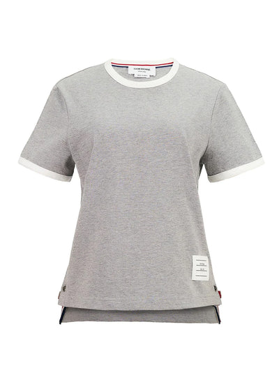 Medium Weight Jersey Ringer Tee (Light Grey)