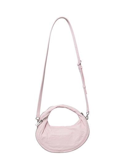 Memory Leather Mini Twyst Bag (Light Pink)