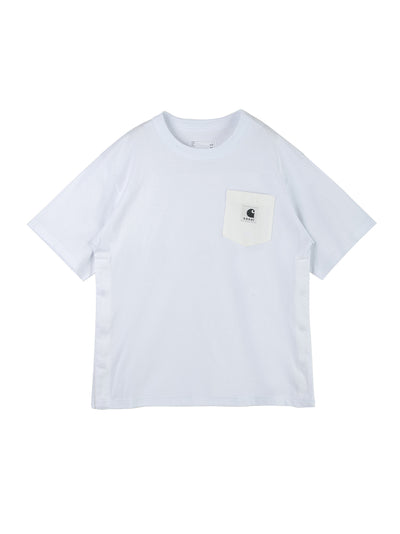 Men Sacai x Carhartt WIP Cotton Jersey T-Shirt (White)