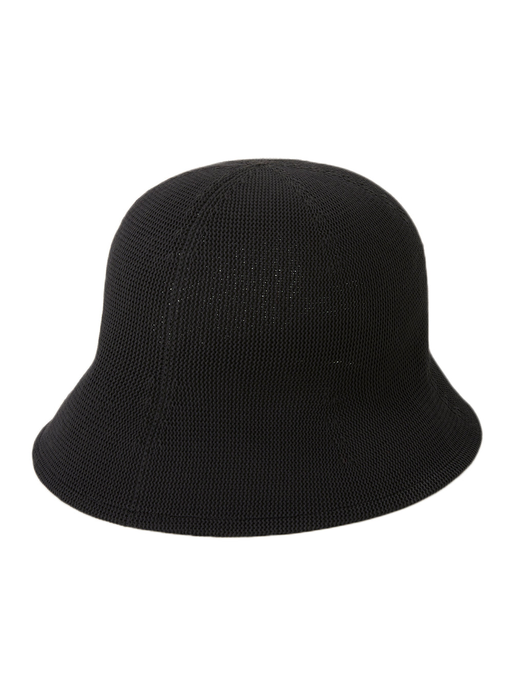 Mesh Knit Asymmetric Hat (Black)