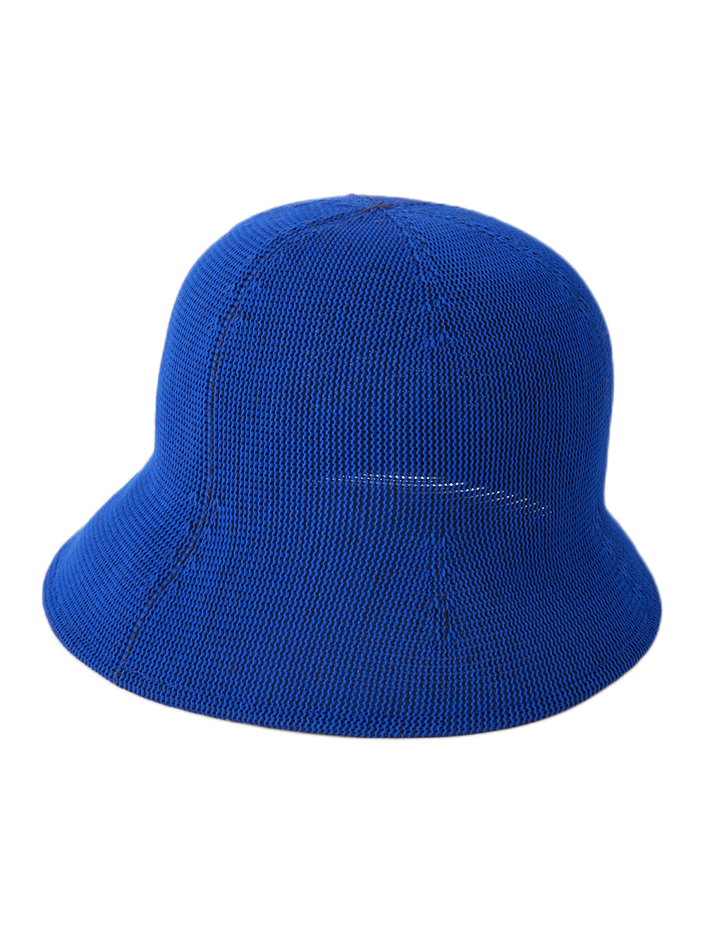 Mesh Knit Asymmetric Hat (Blue)