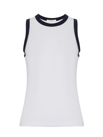 Mia Ringer Tank (White Multi)