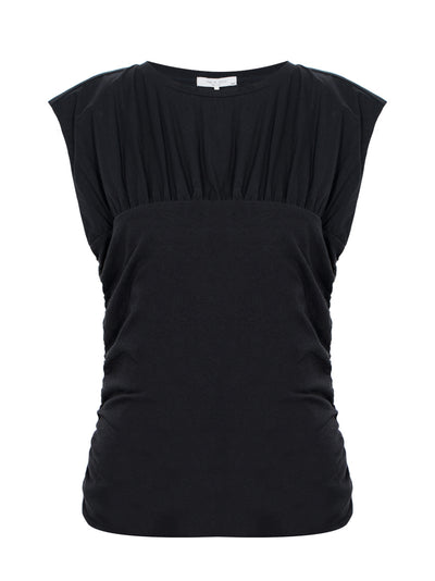 Mica Banded Top (Black)