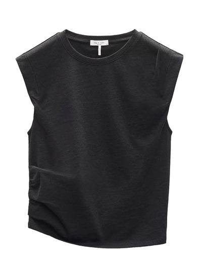 Mica Cropped Tank (Black)