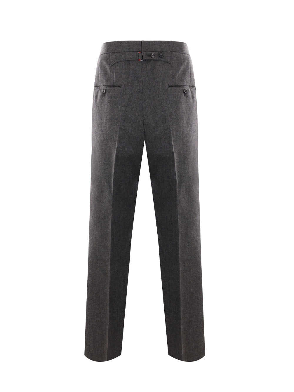 Mid-rise Skinny-Leg Tailored Trousers (Dark Grey)