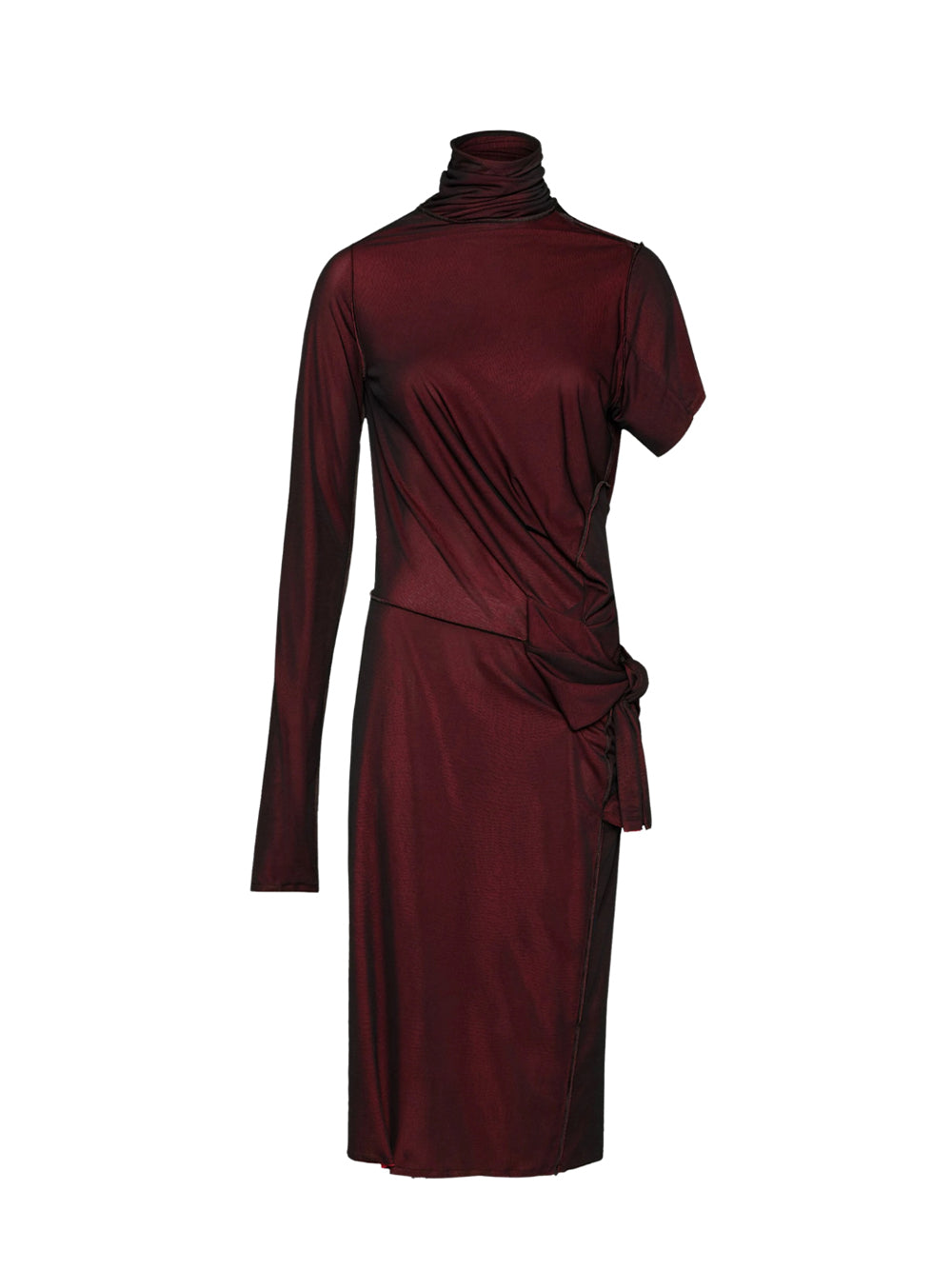 Midi Dress (Black/Red)