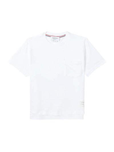 Midweight Jersey Boxy Short Sleeve Pocket Tee (White)