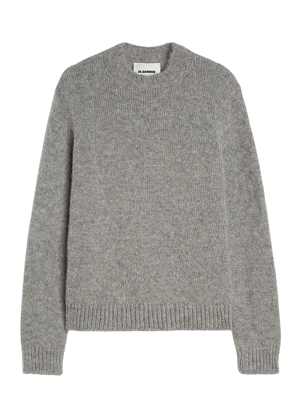 Midweight Wool Crew-Neck Sweater (Pale Grey)