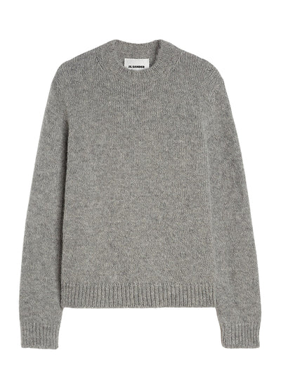 Midweight Wool Crew-Neck Sweater (Pale Grey)