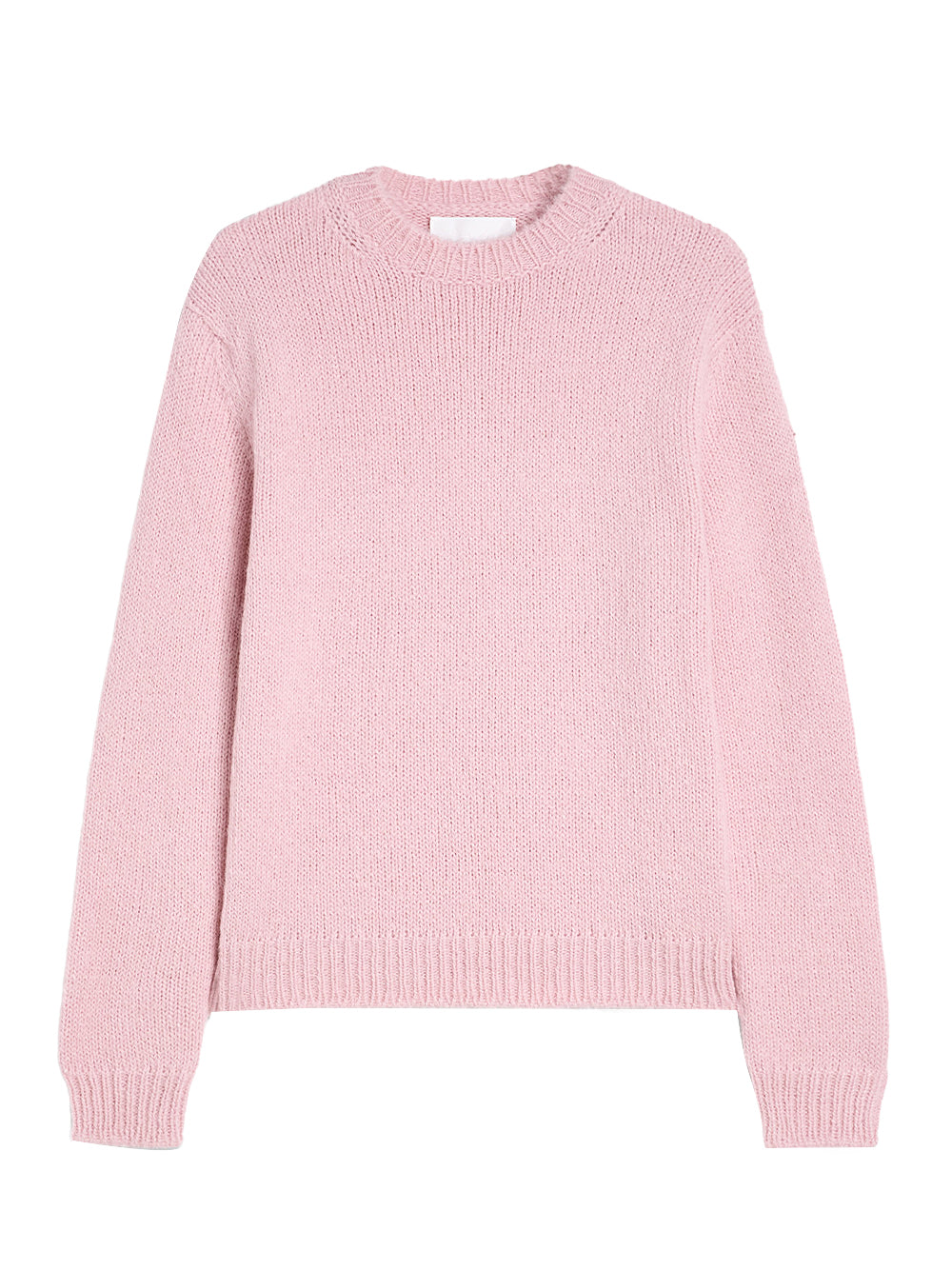 Midweight Wool Crew-Neck Sweater (Pink)