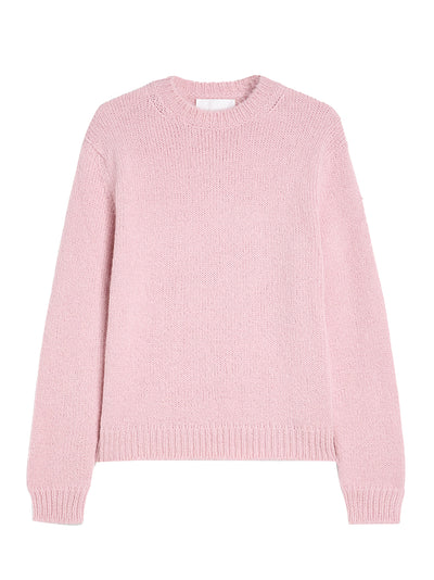 Midweight Wool Crew-Neck Sweater (Pink)