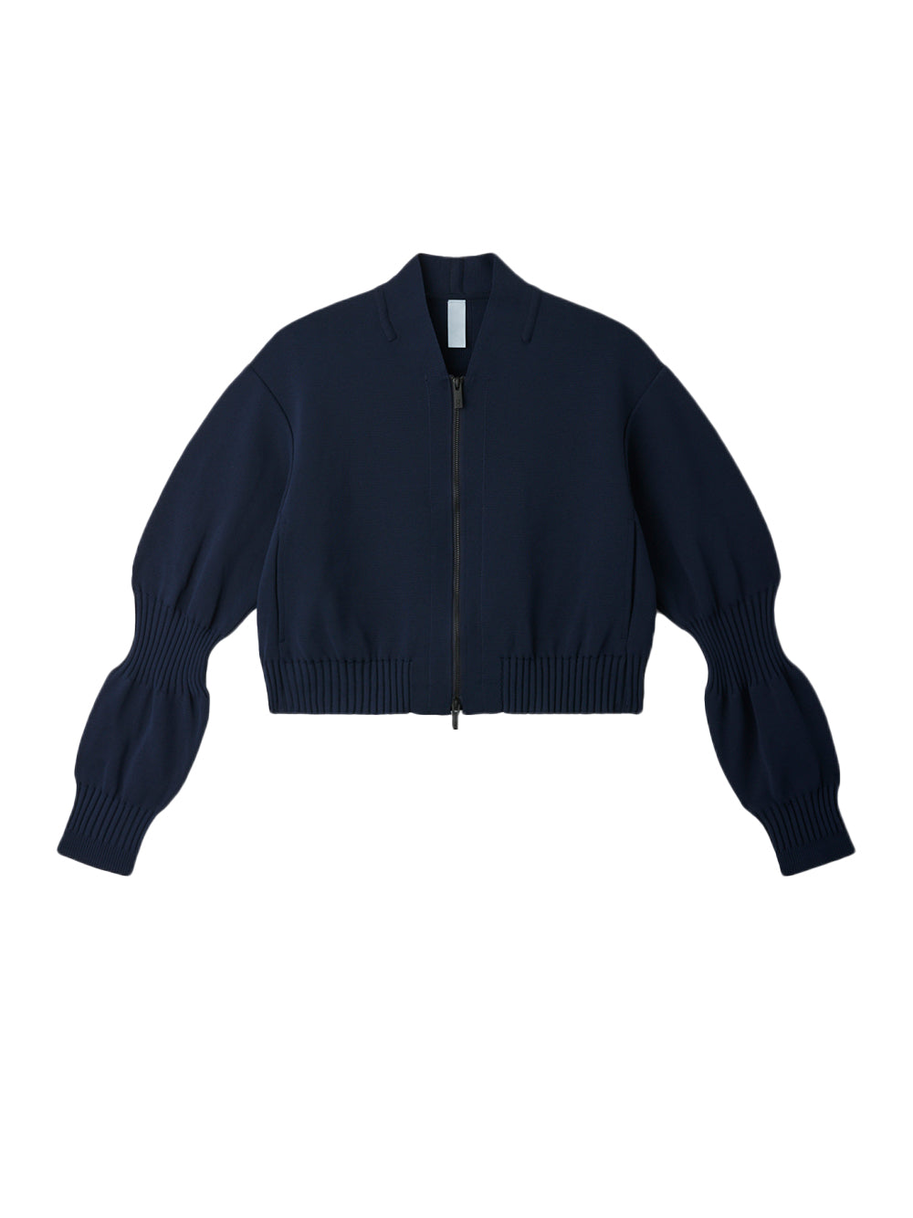 Milan Cropped Flight Jacket (Navy)