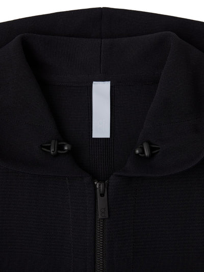 Milan Rib Hoodie Jacket (Black)