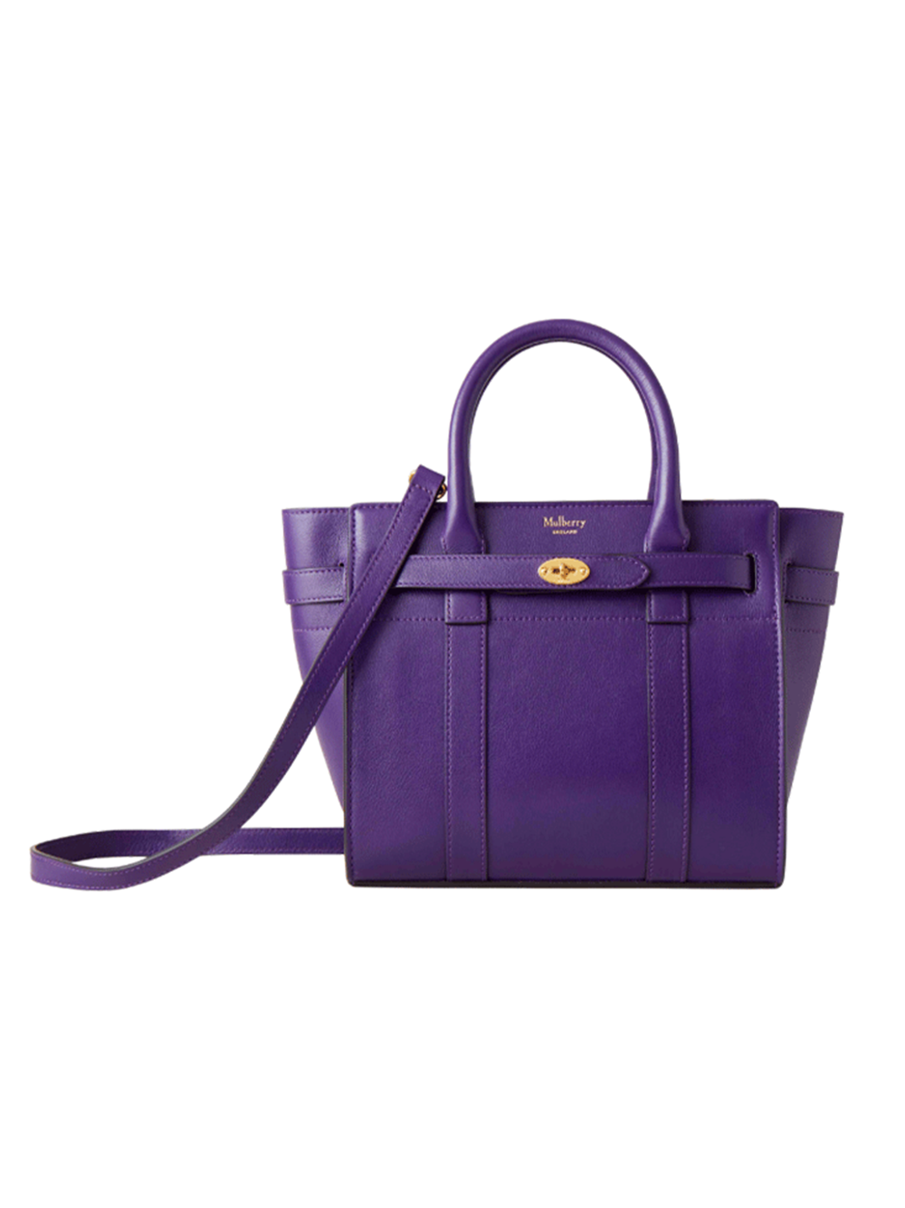 Mini Zipped Bayswater Silky Calf (Purple)