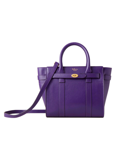 Mini Zipped Bayswater Silky Calf (Purple)