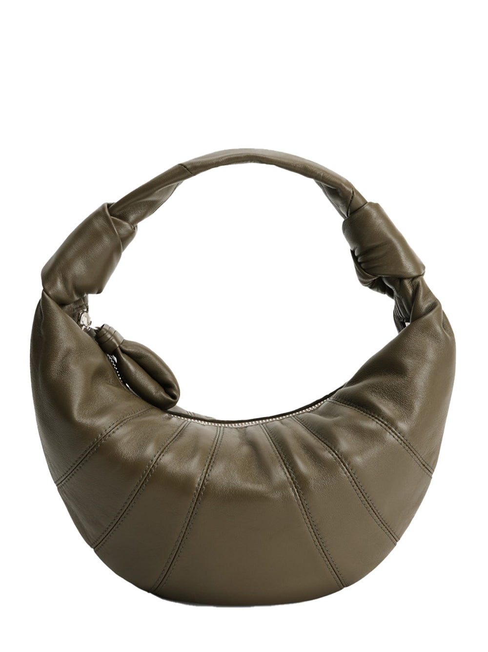 Mini Fortune Croissant Bag (Dark Khaki)