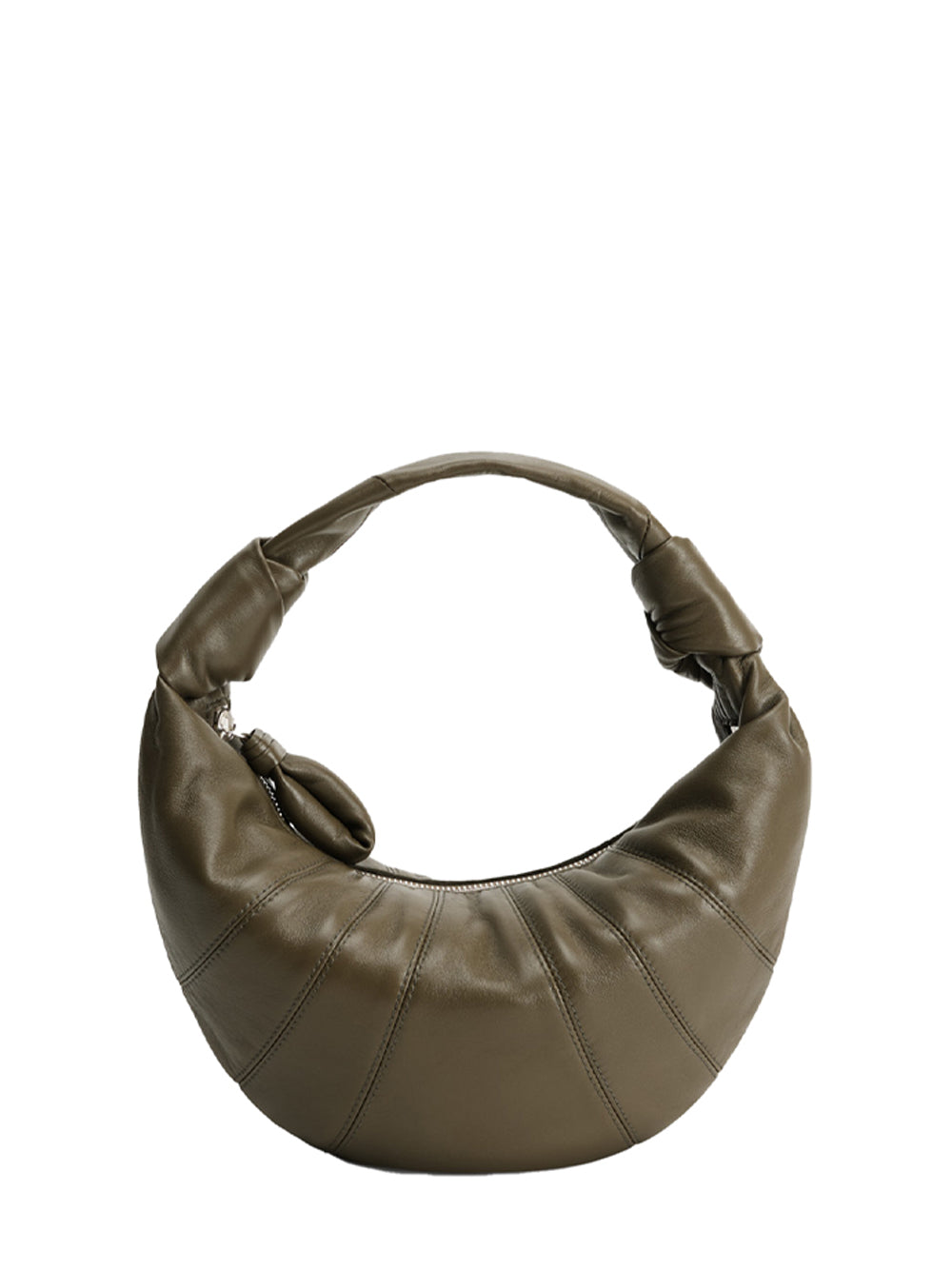Mini Fortune Croissant Bag (Dark Khaki)
