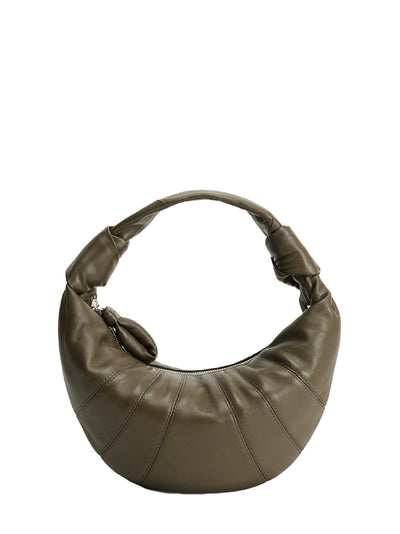 Mini Fortune Croissant Bag (Dark Khaki)