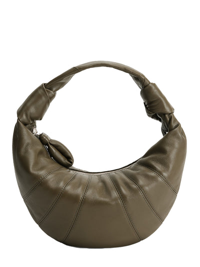 Mini Fortune Croissant Bag (Dark Khaki)