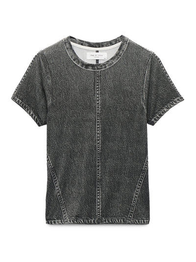 Miramar Jersey Baby Tee (Washed Black)
