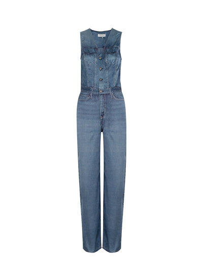 Miramar Satin Sleeveless Jumpsuit (Avalon)