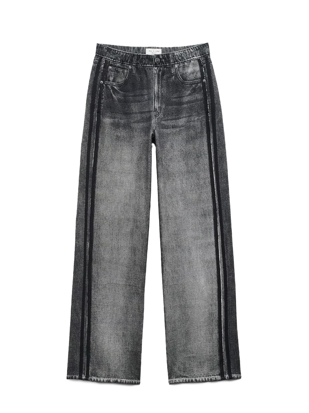 Miramar Terry Wide Track Pant (Washed Black)