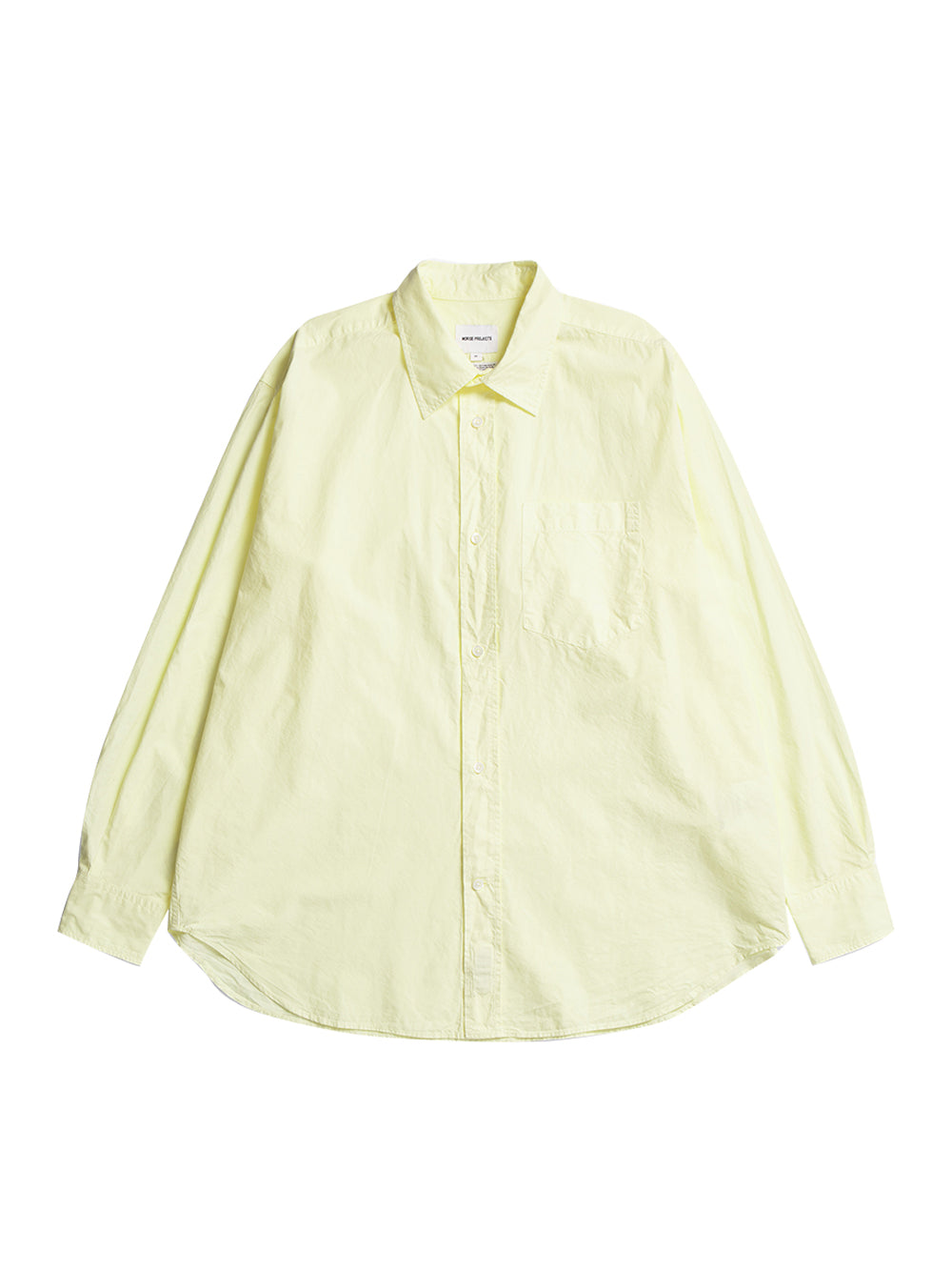 Mo Cotton Tencel Shirt (Pale Yellow)