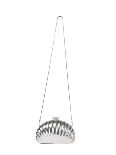 Monet Shell Clutch (Silver)