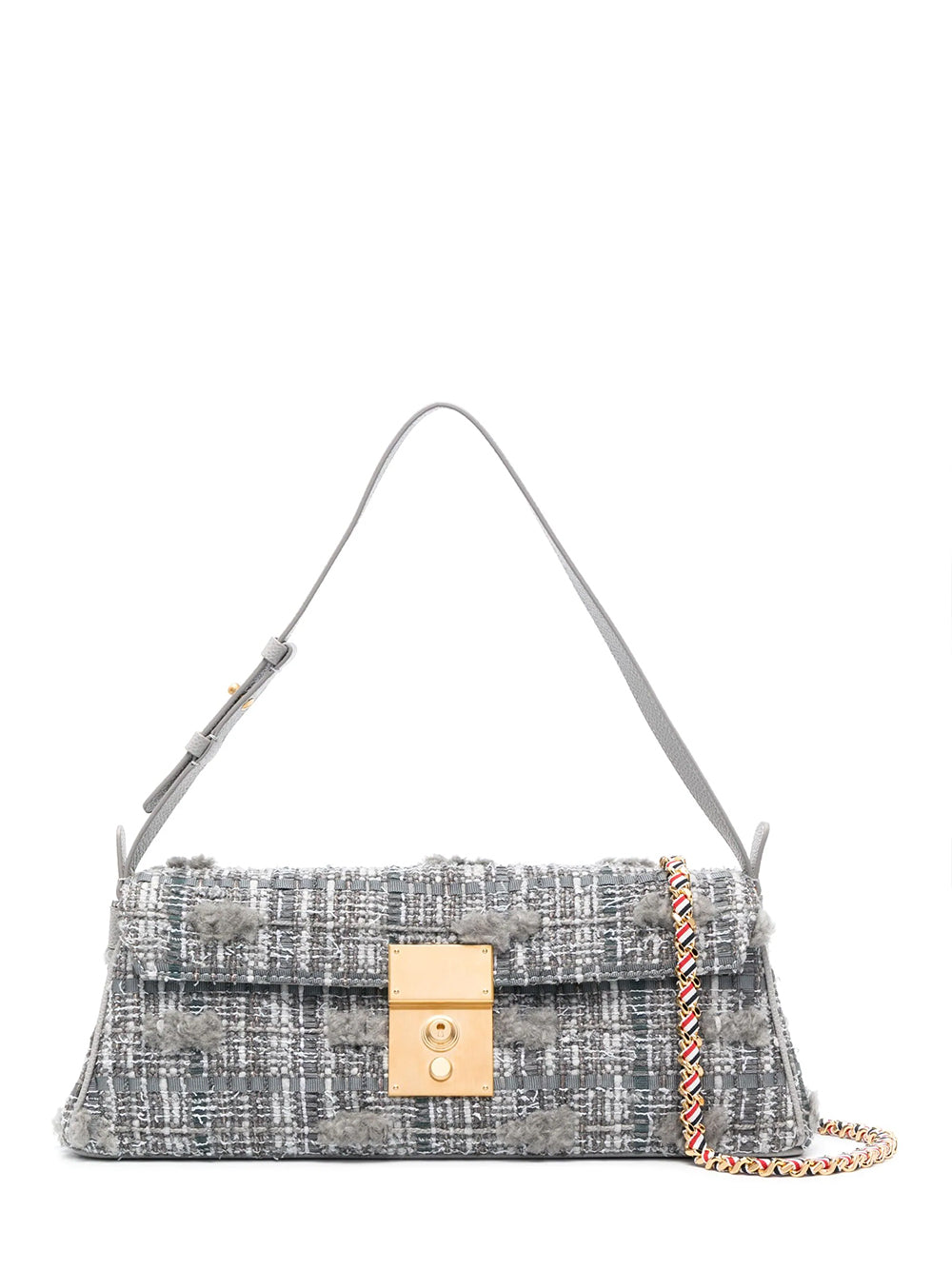 Mrs. Thom Tweed Crossbody Bag (Medium Grey)