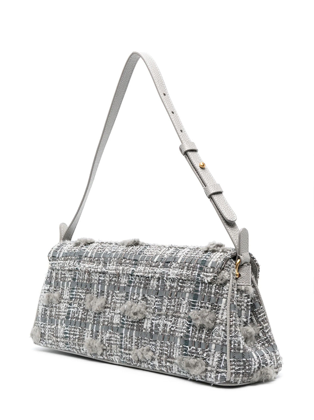 Mrs. Thom Tweed Crossbody Bag (Medium Grey)