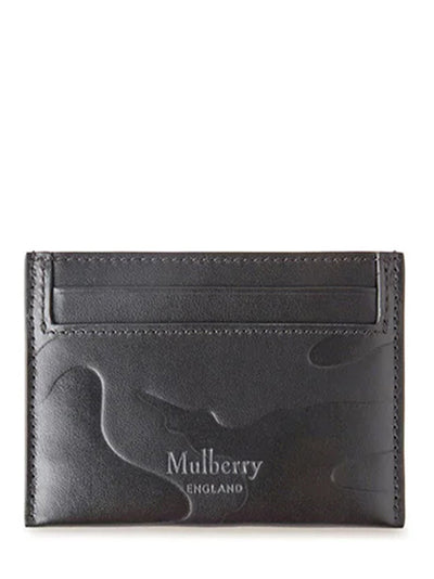 Capo-Embossed Leather Cardholder (Black)