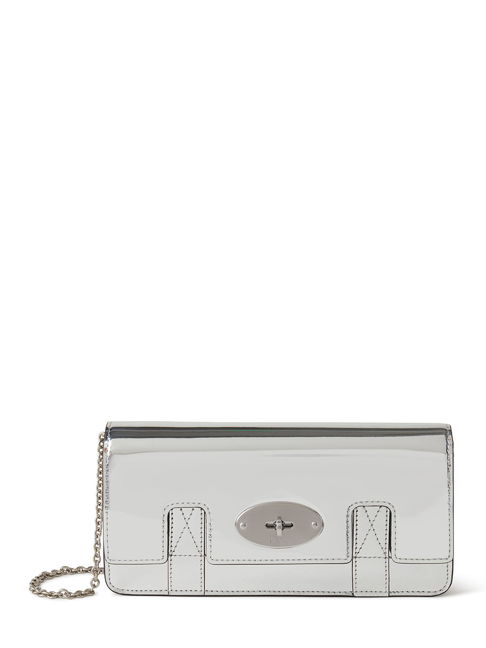 Mulberry-EastWestBayswaterClutch-SilverMirrorPlainVersion-1