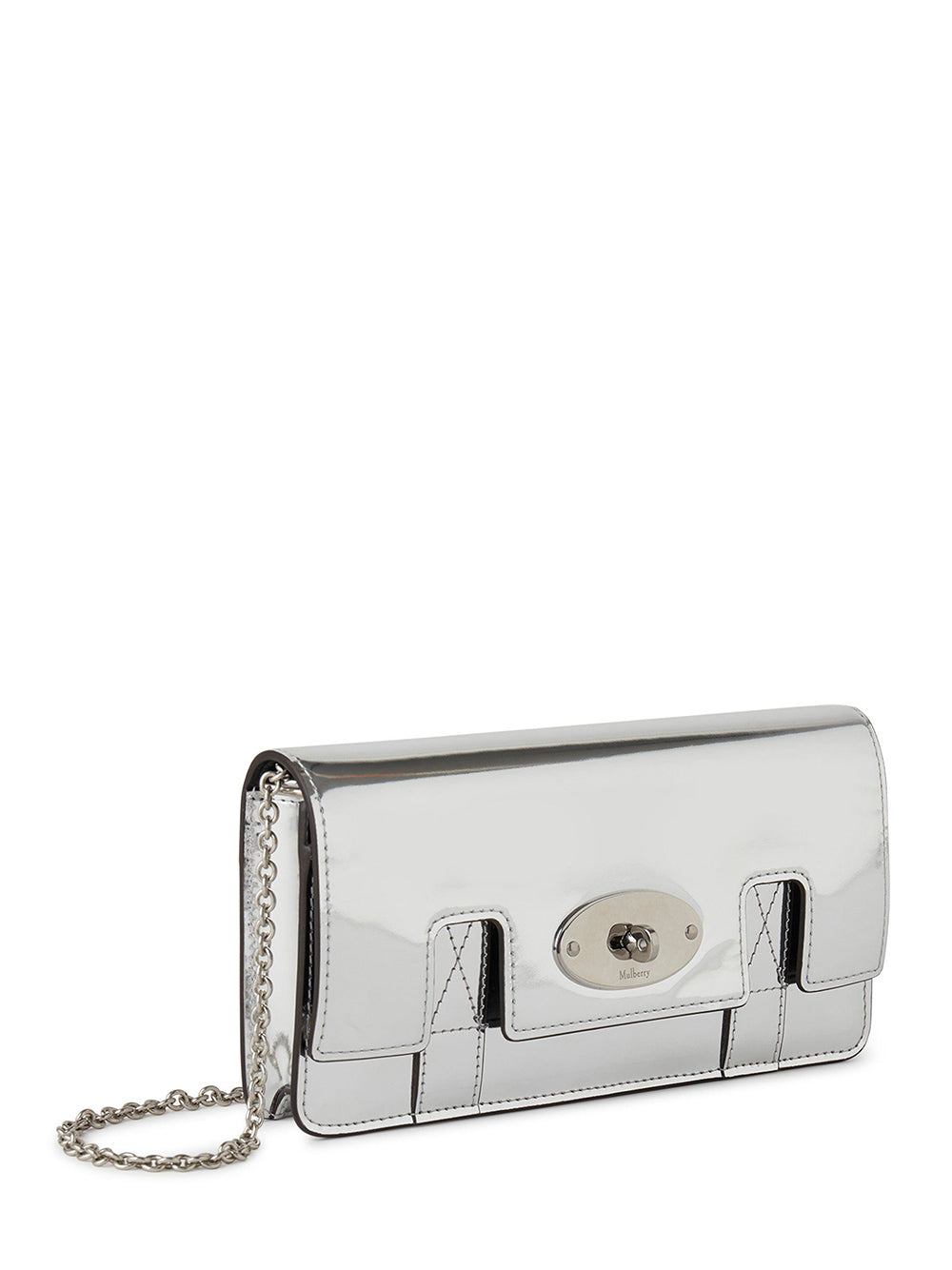 Mulberry-EastWestBayswaterClutch-SilverMirrorPlainVersion-2