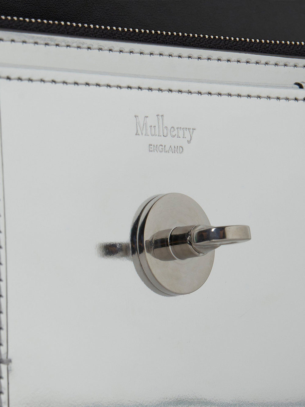Mulberry-EastWestBayswaterClutch-SilverMirrorPlainVersion-4