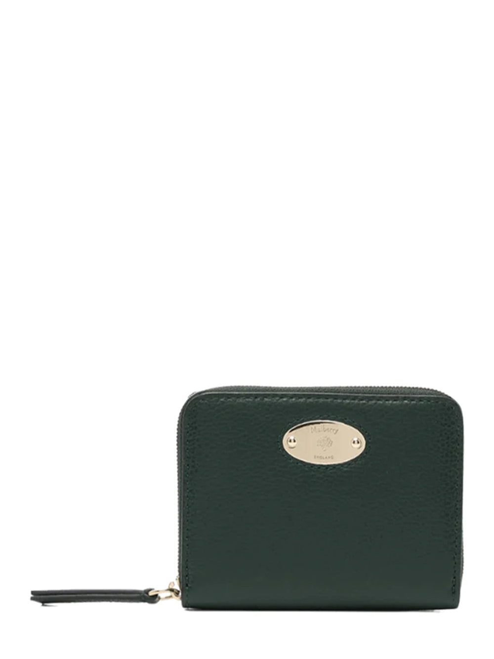 Mulberry Plaque Small Zip Small Classic Grain (Mulberry Green)