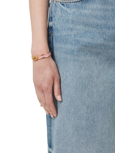 Bayswater Enamel Bracelet (Powder Rose)