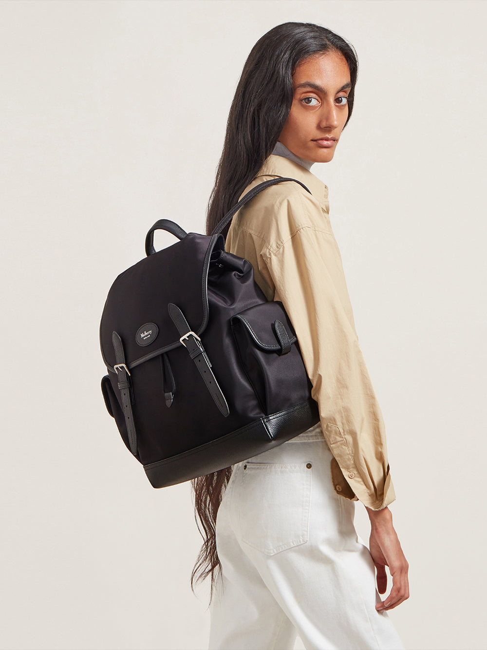 Heritage Nylon Backpack (Black)