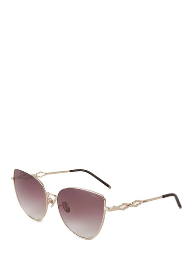 Maisie Sunglasses (Soft Gold & Burgundy)