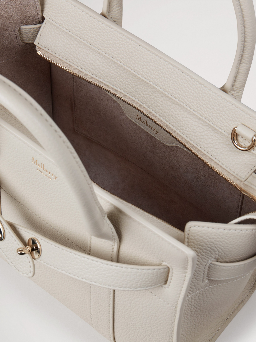 Mini Zipped Bayswater (Chalk)