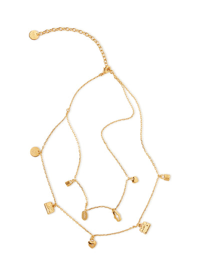 Mulberry Charm Necklace (Gold)
