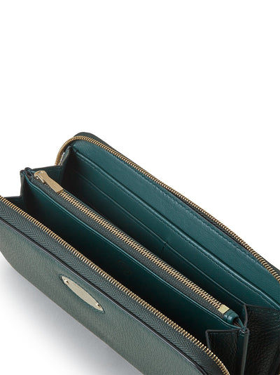 Plaque 8 Credit Card Zip Purse (Mulberry Green)