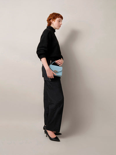 Small Lana Top Handle (Poplin Blue)